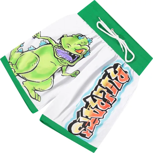 Vista 6 de Nickelodeon Pantalones cortos clásicos para hombre de los 90 - Pantalones cortos Rugrats - Pantalones cortos Reptar, Tommy, Chuckie y Phil