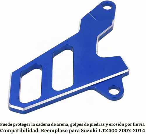 Vista 4 de Fydun - Protector de cadena de piñón delantero para motocicleta, cubierta de piñón delantero para LTZ400 2003‑2014 (azul)