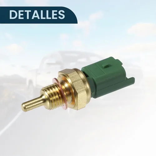 Vista 5 de F FIERCE CYCLE Sensor de temperatura del refrigerante para Peugeot 206 307 607 Durable No.96368024 Sensor de temperatura del agua tono dorado