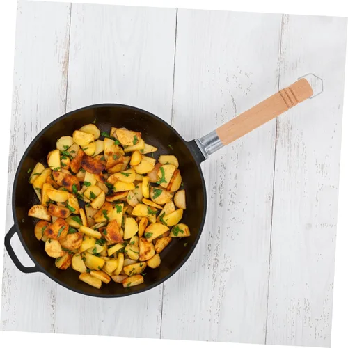 Vista 6 de Mango de olla de repuesto de mango de sartén de madera, agarre ergonómico desmontable para cacerola japonesa y ollas pequeñas de sopa, accesorio