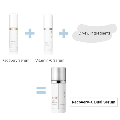 Vista 2 de NUEVO Suero dual Recovery C (2.0 fl oz/2.0fl.oz), suero puro de vitamina C con aceite de marula