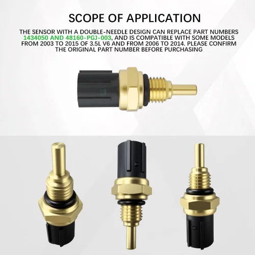 Vista 4 de Sensor de temperatura de aceite, sensor de temperatura del refrigerante del motor, emisor de temperatura de aceite diferencial de reemplazo, unidad