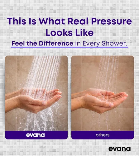 Vista 3 de Cabezal de ducha filtrado Evana con filtros - Elimina hasta el 99% de cloro y metales pesados - Cabezales de ducha de alta presión – Accesorios