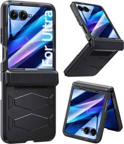 Vista 12 de Funda para Samsung Z Flip 4: [Protección completa de bisagra] Funda delgada para teléfono con protección de pantalla incorporada, protección
