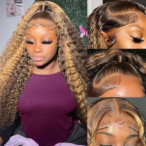 Vista 21 de Pelucas de cabello humano ondulado profundo con encaje frontal transparente HD de 13 x 6 pulgadas, pelucas de cabello humano de densidad 200