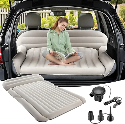 Vista 9 de KMZ Colchón de aire SUV engrosado doble flocado camping colchón cama