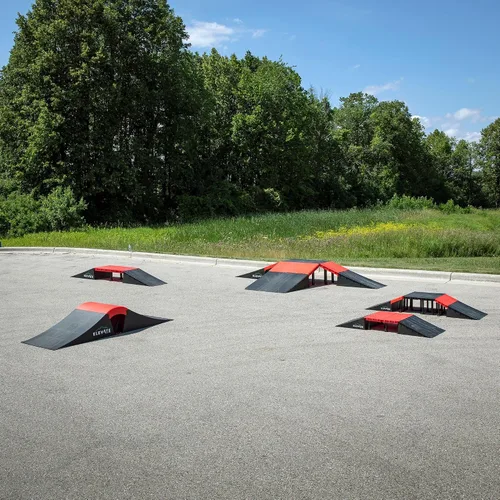 Vista 7 de Mini EZ-Link - Juego de rampas para patineta, scooters, BMX, coches RC, elevar al aire libre