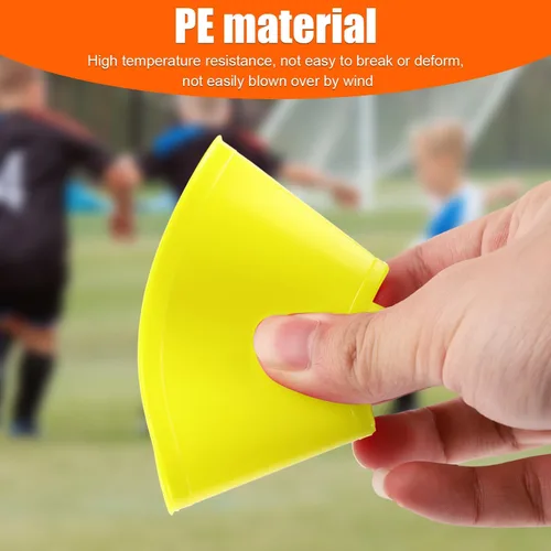 Vista 3 de XIHIRCD 20 conos de fútbol para entrenamiento deportivo, conos de fútbol flexibles para deportes de agilidad, conos de entrenamiento