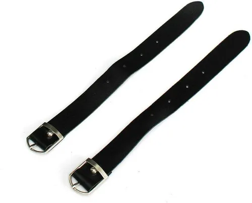 Vista 8 de Maso Bolsa de silla de montar de motocicleta, equipaje universal de cuero PU bolsa de almacenamiento con 2 correas de montaje negro