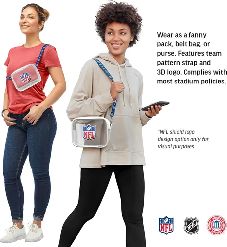 Vista 2 de Littlearth Detroit Lions NFL - Bolso transparente para fanáticos San Francisco 49Ers