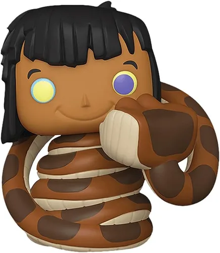 Vista 2 de Funko Pop! The Jungle Book: Mowgli con figura de vinilo Kaa – Edición especial exclusiva