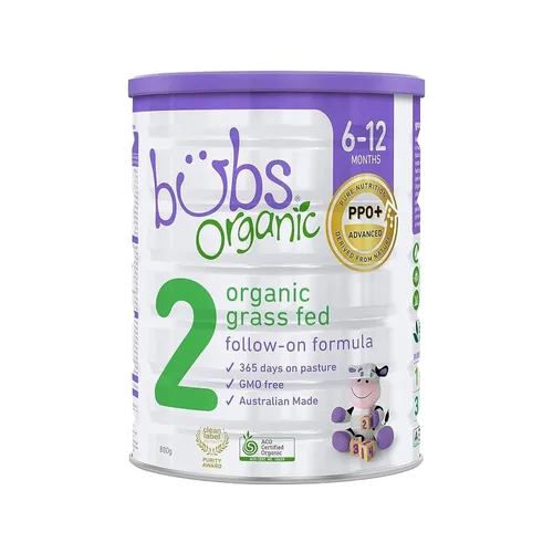 Vista 11 de Bubs Fórmula Infantil de 365 Días de Ganado Alimentado con Pasto con Hierro, Polvo a Base de Leche de Vaca para Bebés de 0-12 Meses, Hecha con Leche