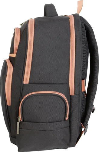 Vista 3 de Dockers Harbor - Mochila de viaje clásica de poliéster duradero, color negro