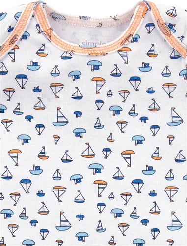 Vista 2 de Simple Joys by Carter's Body unisex de manga larga para bebés