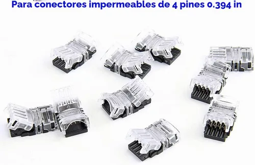 Vista 8 de SUPERNIGHT Conector LED de 4 pines RGB Cables divisores de extensión Tira a cable Conexión rápida sin pelar, Conector en forma de T Conector macho