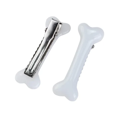 Vista 8 de BinaryABC Pinzas para el pelo de hueso de perro, horquillas para el cabello, accesorios de fiesta de cosplay de Halloween, 10 unidades The
