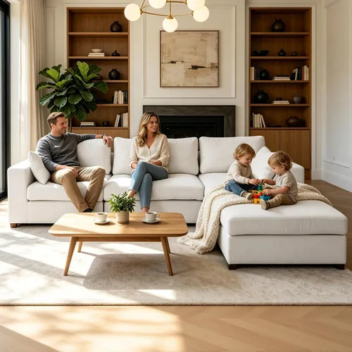 Vista 8 de Oversized Modular Sectional Sofa, 113" L Shaped Cloud Couch, Beige