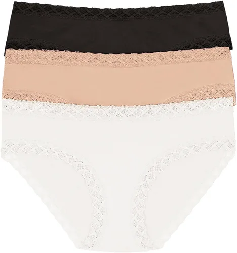 Vista 6 de Natori Paquete de 3 bragas Bliss Girl para mujer Café