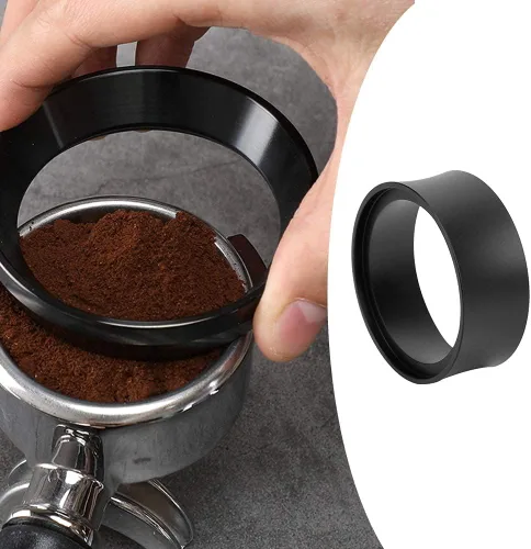 Vista 5 de Distribuidor de café universal para el hogar de aleación de aluminio para máquina de café con mango de 2.283 in negro