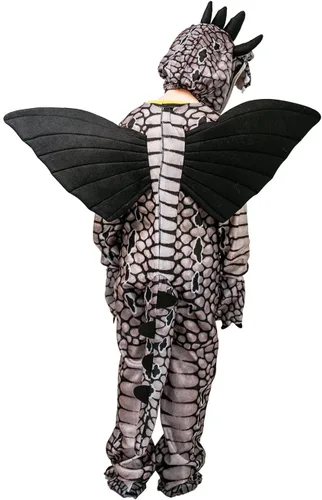 Vista 2 de Disfraz de dinosaurio de dragón para niños (triceratopsestegosauriotiranosaurio)