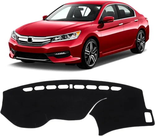 Vista 51 de KUST Funda negra para salpicadero compatible con Tesla Modelo Y Modelo 3 2017-2023, accesorios para el modelo Y Modelo 3, tapete antideslizante