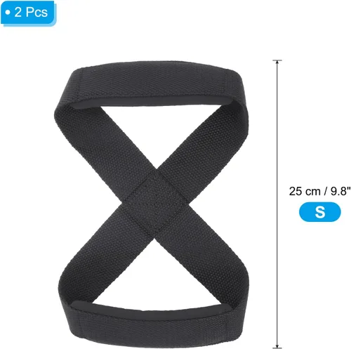 Vista 2 de PATIKIL Figure Lifting Strap, Weightlifting Wrist Wraps Dead Lift Padded Grips for Fitness Power Strength Training