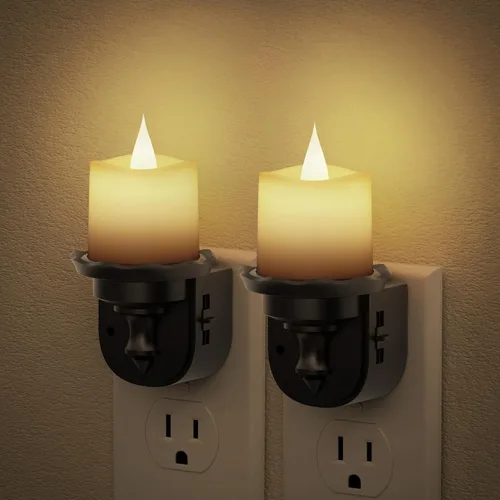 Vista 13 de JandCase Luces nocturnas enchufables a la pared, proyector de estrellas, luz nocturna de galaxia automática 3CCT, enchufe con sensor de luz