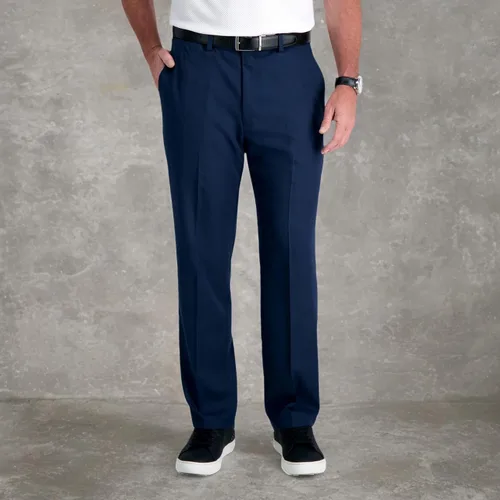 Vista 9 de Haggar Men's Cool 18 Pro Classic Fit Flat Front Pant-Regular and Big & Tall Sizes