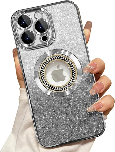 Vista 30 de Misscase Funda magnética con purpurina para iPhone 11 compatible con MagSafe, protección completa, delgada, a prueba de golpes, antiarañazos