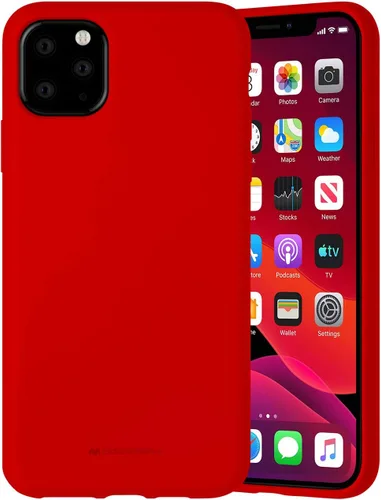 Vista 11 de GOOSPERY Funda de silicona líquida para Apple iPhone 11 Pro Max (6.5 pulgadas) Jelly Rubber Bumper Case con forro de microfibra suave (negro)