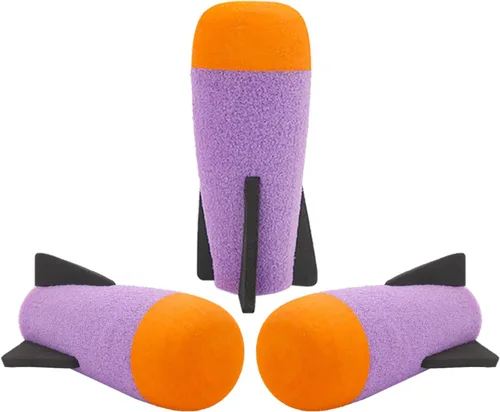 Vista 7 de EKIND Paquete de 8 mega repuestos de misiles para lanzacohetes de juguete, munición de espuma compatible con Nerf N-Strike Elite Series