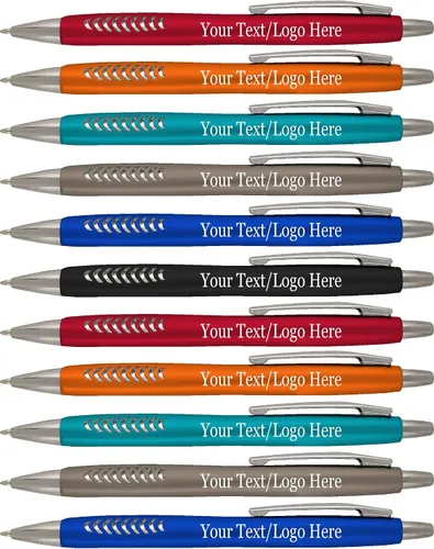 Vista 10 de SyPen Bolígrafos personalizados con tu logotipo o texto personalizado, paquete de 300 unidades a granel para negocios, fiestas y eventos, hermosos