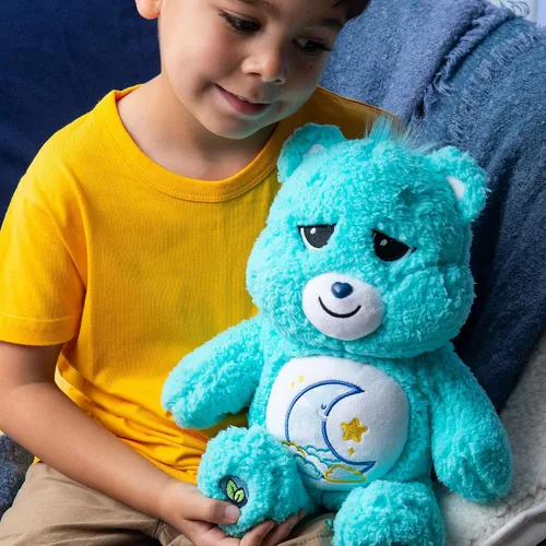 Vista 4 de Care Bears Peluche de tamaño mediano de 14 pulgadas - Oso acogedor para dormir