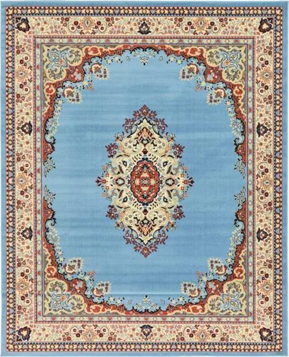 Vista 11 de Unique Loom - Alfombra de área estilo persa tradicional de la colección Reza, de 2 pies 2 pulgadas x 3 pies, colores negro y beige