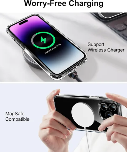 Vista 70 de HOOMIL Funda para iPhone 7 Plus/iPhone 8 Plus de 5.5 Pulgadas, sin amarillamiento, protección contra caídas, cubierta trasera dura transparente