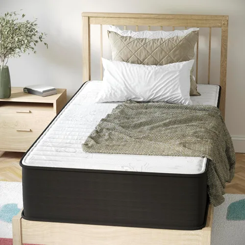 Vista 5 de Flash Furniture Dream - Colchón híbrido de 12 pulgadas, espuma de alta densidad de tamaño individual y colchón de resortes interiores en una caja