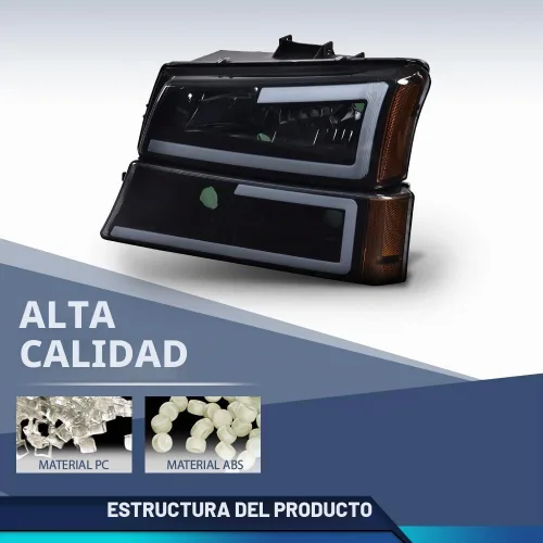 Vista 8 de PIT66 Conjunto de faros delanteros LED DRL compatible con Chevy Silverado 1500 2500 3500 HD 2003-2006, modelo compatible con Avalanche 1500 2500