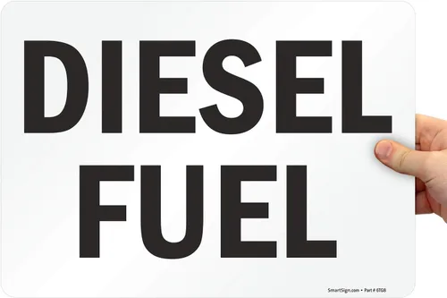 Vista 11 de SmartSign Letrero "Diesel Combustible" Aluminio de 7" x 10