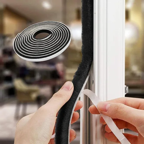 Vista 8 de Burlete para puerta, cepillo autoadhesivo para ventana, para ventanas de casa, resistente a la intemperie, a prueba de sonido, a prueba de polvo, 16