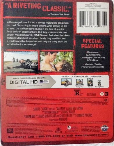 Vista 2 de Mad Max, 35th Anniversary (Blu-ray + UltraViolet Copy)