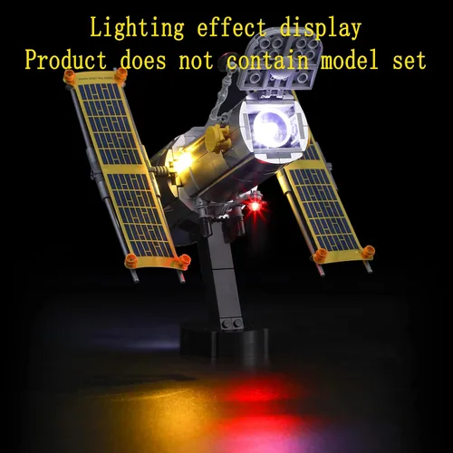 Vista 6 de GEAMENT Kit de luz LED compatible con LEGO NASA Space Shuttle Discovery - Juego de iluminación para modelo de construcción Creator 10283