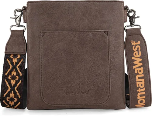 Vista 4 de Montana West Bolsos cruzados para mujer con múltiples bolsillos y correa de guitarra