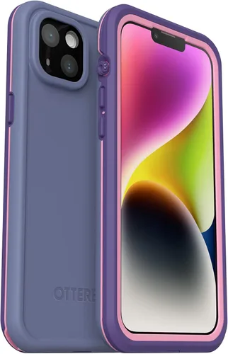Vista 7 de OtterBox FRē Series - Funda impermeable con MagSafe (diseñada por LifeProof) para iPhone 14, color negro