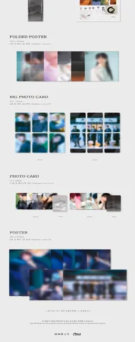 Vista 2 de ONEUS BLOOD MOON 6th Mini Album 3 Version SET CD+1p Poster+PhotoBook+PhotoCard+Message PhotoCard SET+Tracking Kpop Sealed