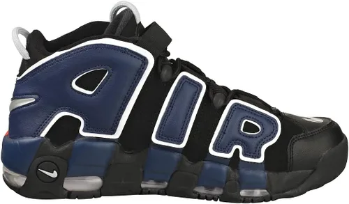Vista 6 de Nike Air More Uptempo tenis de piel blancasnegras para hombre