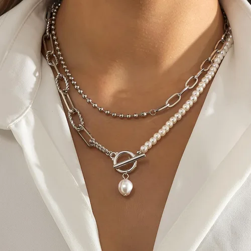 Vista 2 de YANCHUN - Collar con estilo de gargantilla de estrella dorada para mujer, collar de capa delicada para adolescentes y niñas, regalo ideal