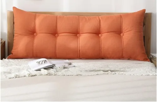 Vista 7 de XMAYODS Almohada para cabecero de lectura, almohada de reposo en cama, almohada de apoyo de posicionamiento del respaldo, relleno extra, lavable #1
