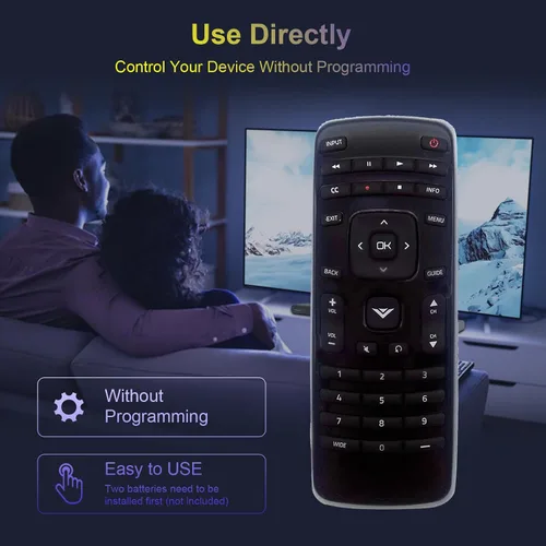Vista 5 de Reemplazo remoto XRT010 para VIZIO TV E320-A0 E241-A1 E290-A1 E390-A1 E320-A1 E420-A0 E470-A0 E420VSE E390VL E471VLE E240AR E320AR E420AR E420AR
