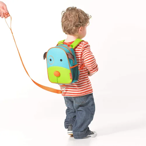 Vista 2 de Skip Hop Zoo, Mochila de seguridad con arnés de Darby Dog para niños pequeños