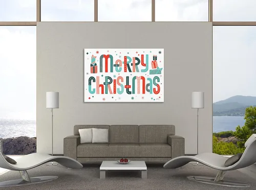 Vista 3 de Jaxson Rea "Retro Holiday I Gallery Wrapped Canvas by Laura Marshall, 15" x 10